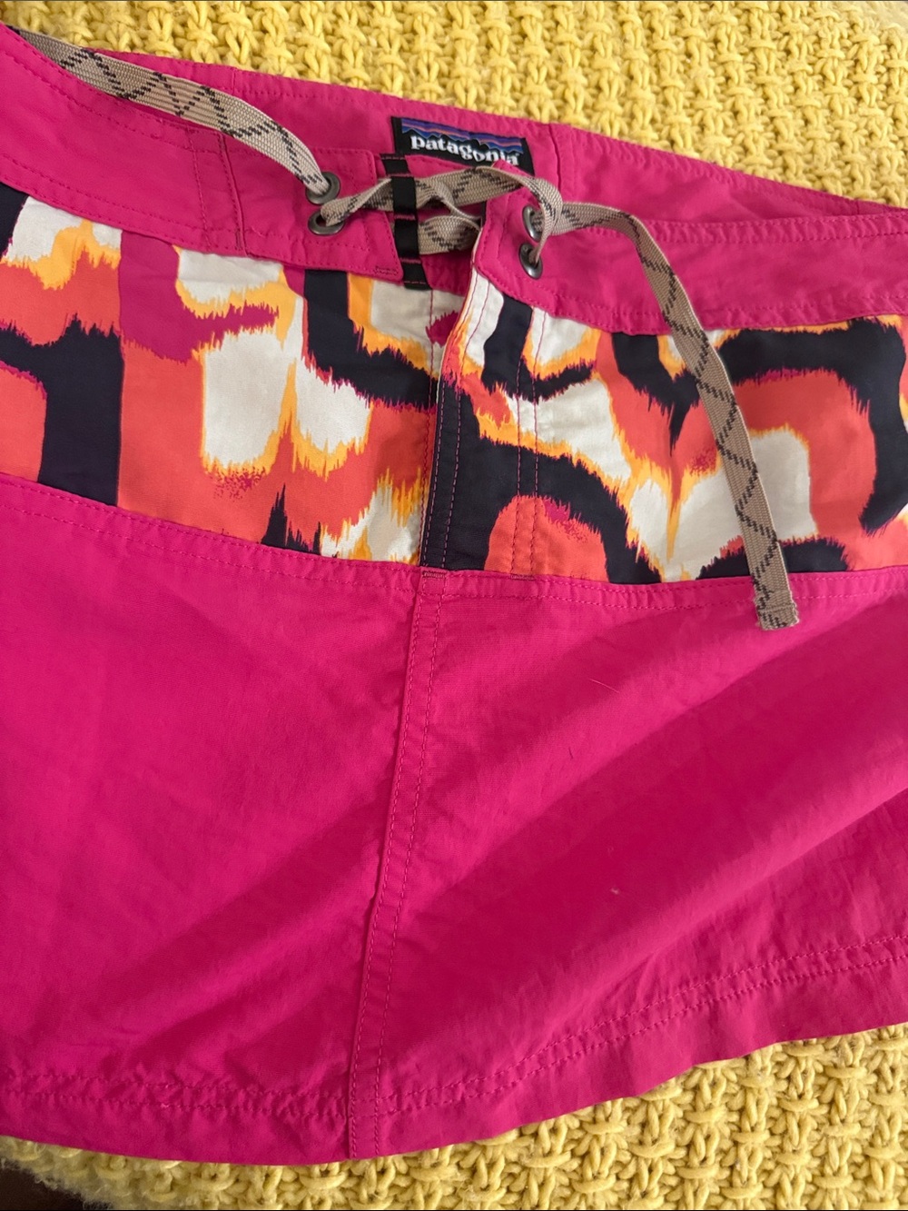 Patagonia mini skirt woman plus size 14 hot pink